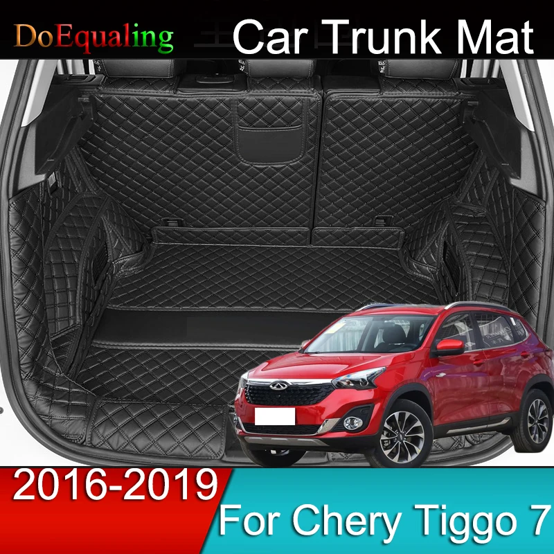 

Car Mats Trunk Net Accessries Interior Parts Panel Mat Eco Leather For Chery Tiggo 7 1st 2016 2017 2018 2019