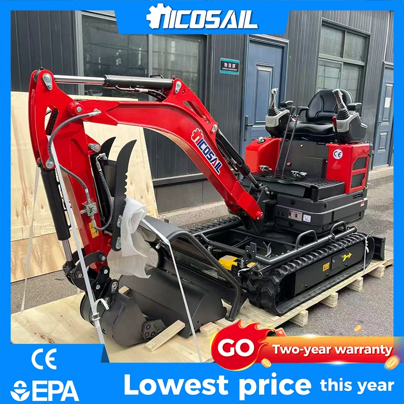 

Nicosail Factory Sale Mini Excavator 1.8 Ton Low Displacement Digging Machine EPA Euro 5 Crawler Excavator for Agricultural