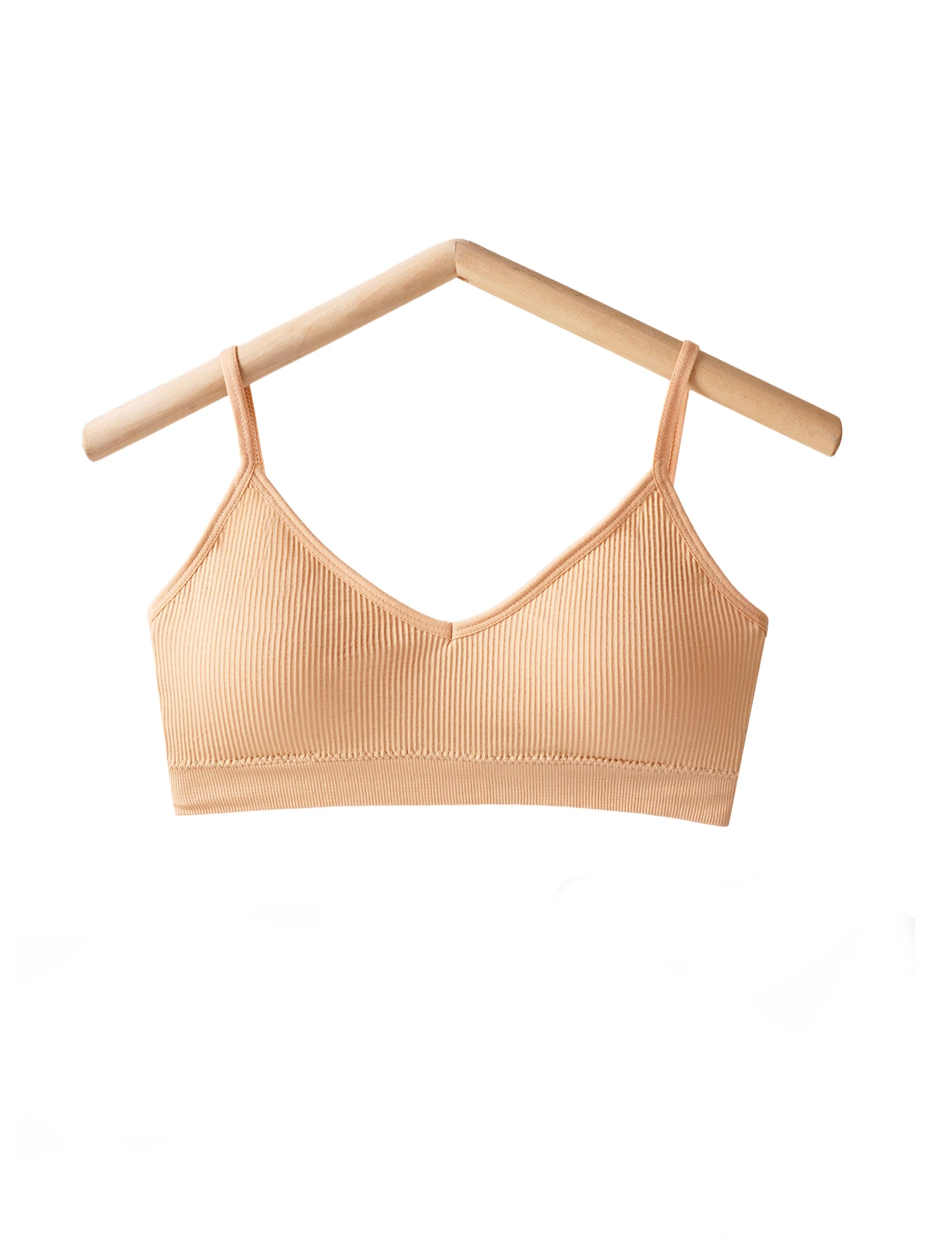 

Pre Pregnancy Women'S Bra With Seamless Stripes For Comfortable And High Elasticity, Available In Multiple Colors