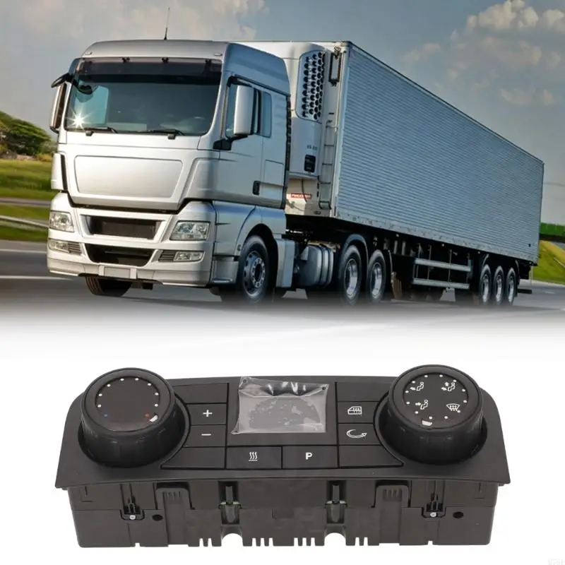 M76E LKW-Bedienfeld 81619906125 für MAN TGX 2007–2017, Armaturenbrett-Bedienfeld mit 2 Knöpfen, schwarzes Gehäuse, Einzeleinheit – Detail 5