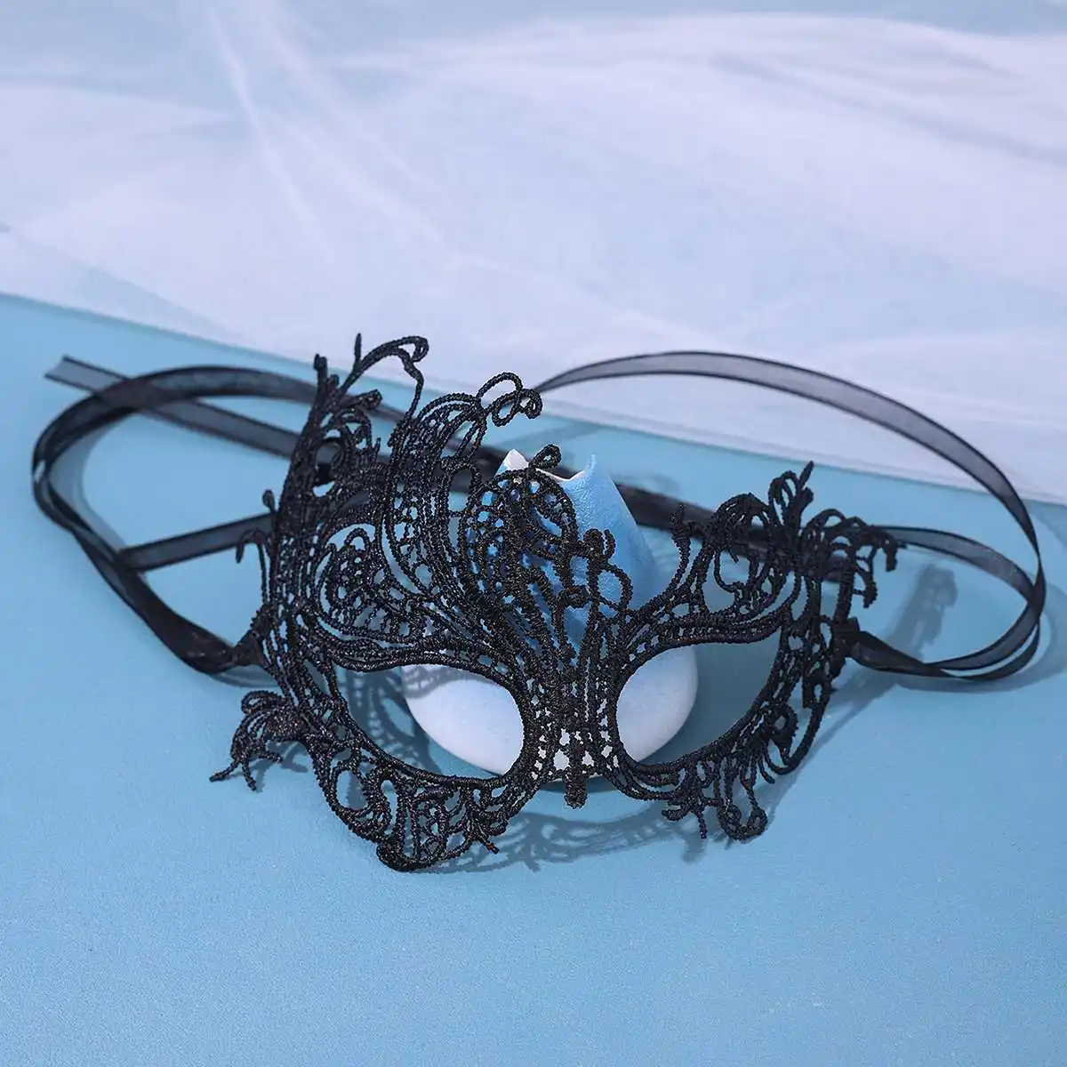 Black Masquerade Party Half Face Accessory Feather Butterfly Mask Party Annual Mystery Eye Mask