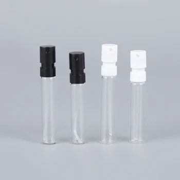 1.5ml 2ml New Mini cosmetic 1ml trial bottle clear glass perfume individual bottle miniature package portable spray bottle