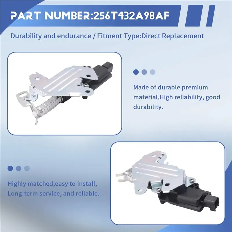 Boot Trunk Tailgate Lock Motor Actuator Solenoid For Ford Fusion Fiesta Mk5 Mk6 1481081 2S6T432A98AF-ABQF
