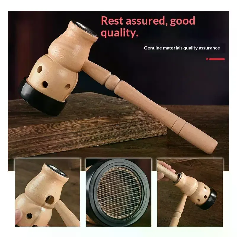 Moxa Mugwort Moxibustion Box Wooden Handle Gourd Massage Burner Roll Wormwood Artemisia Acupuncture