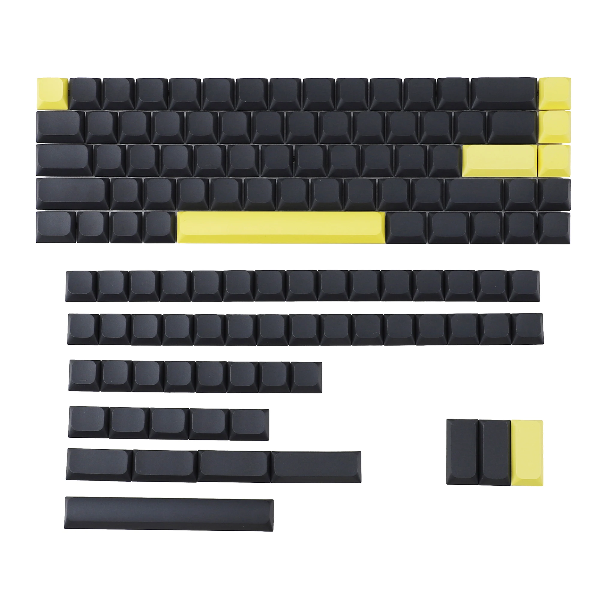 Imagem -05 - Low Profile Blank Pbt Keycaps 116 Ultra-slim Teclado Mecânico 61 64 68 75 84 87 96 108 Layout mx