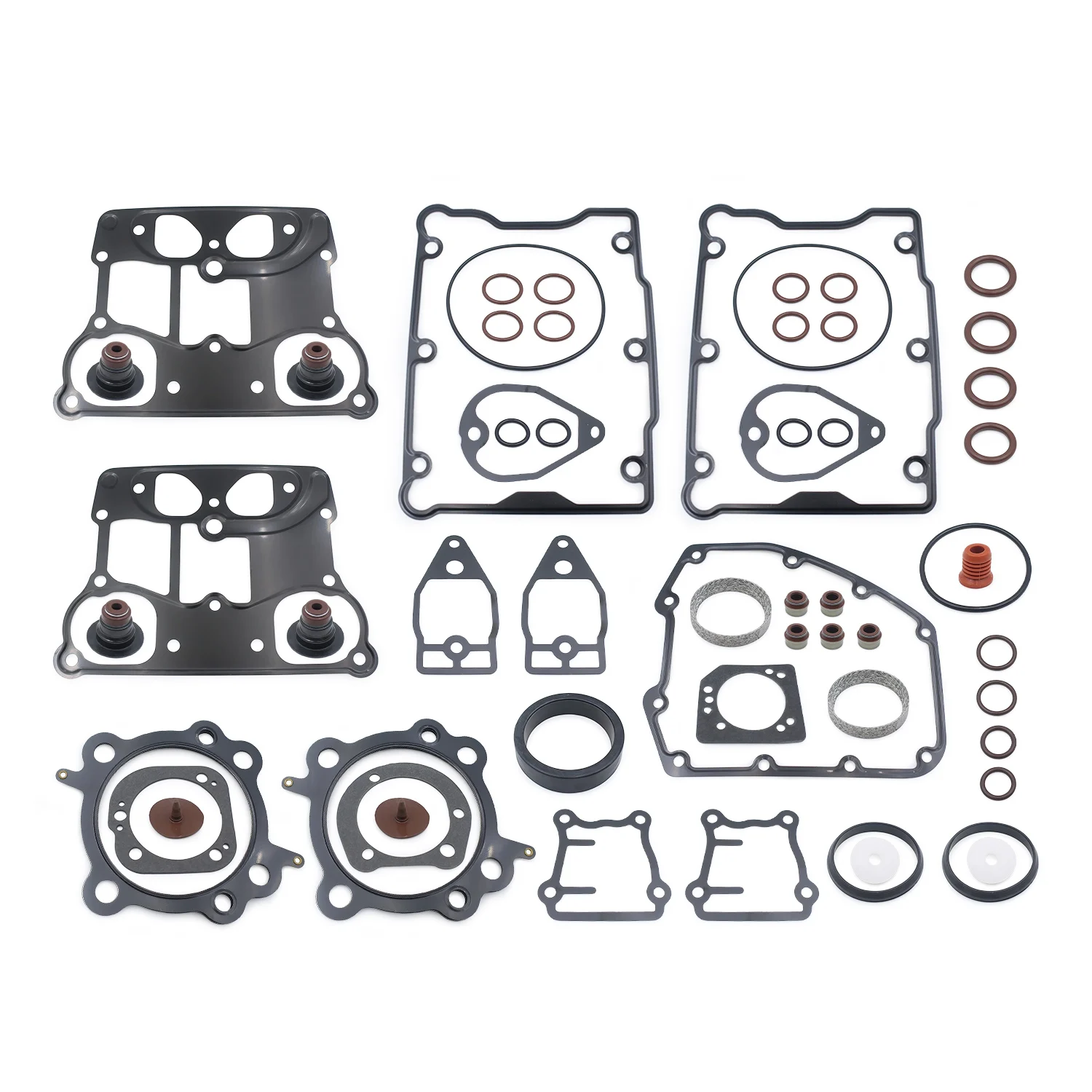 For Harley 1550 Twin Cam 95CI Big Bore Night Train Road Glide Motorcycle Primary Clutch Cover Gasket Kits Exhaust Ring Seal Set
