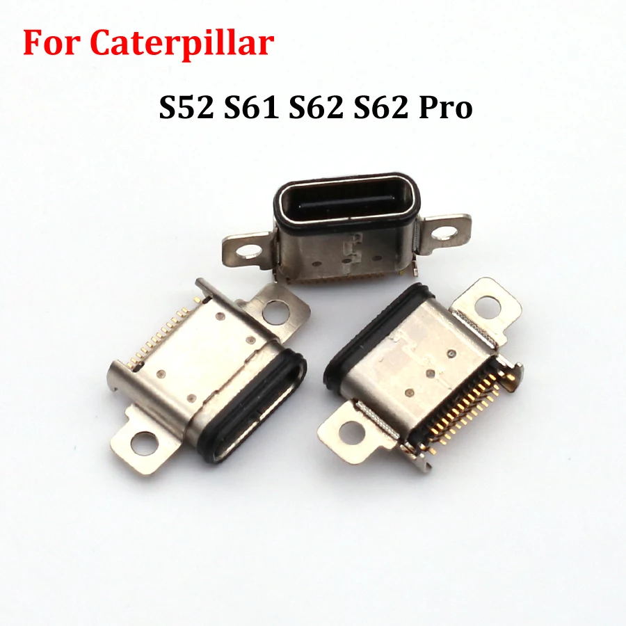 2-100Pcs USB Charger Plug Connector Jack Type C Conatct Charging Dock Port For Caterpillar Cat S62Pro S62 Pro S61 S52