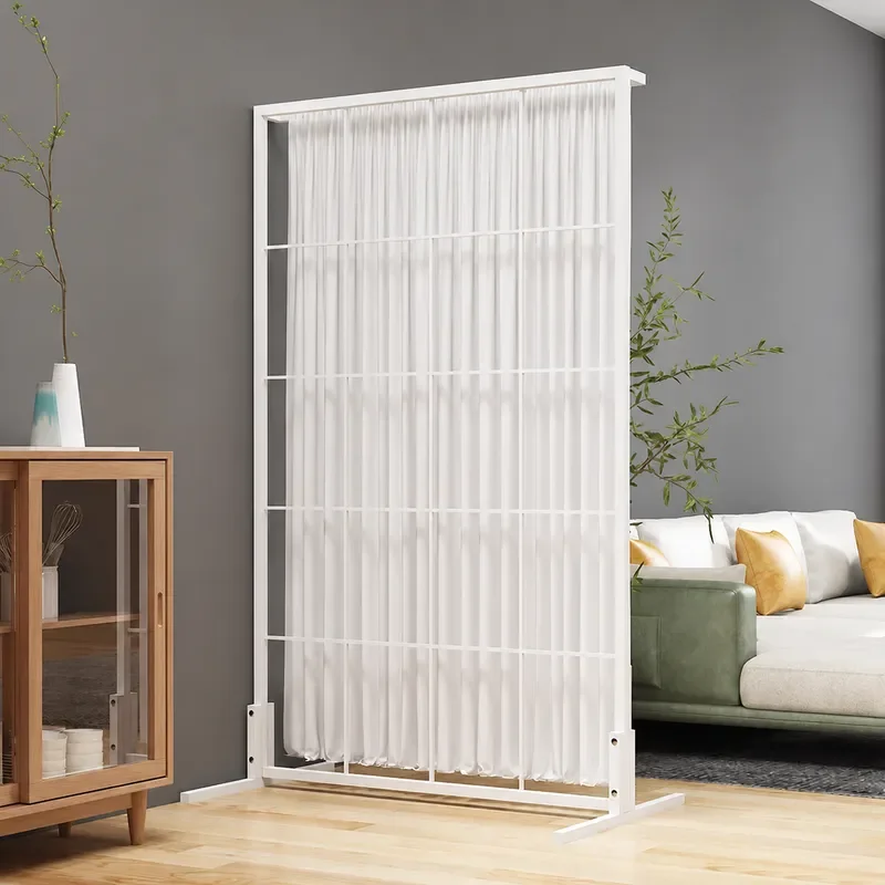 Wrought Iron Partition Screen for Living Room Entrance Bedroom Office Simple False Wall Divider Baffle Decor