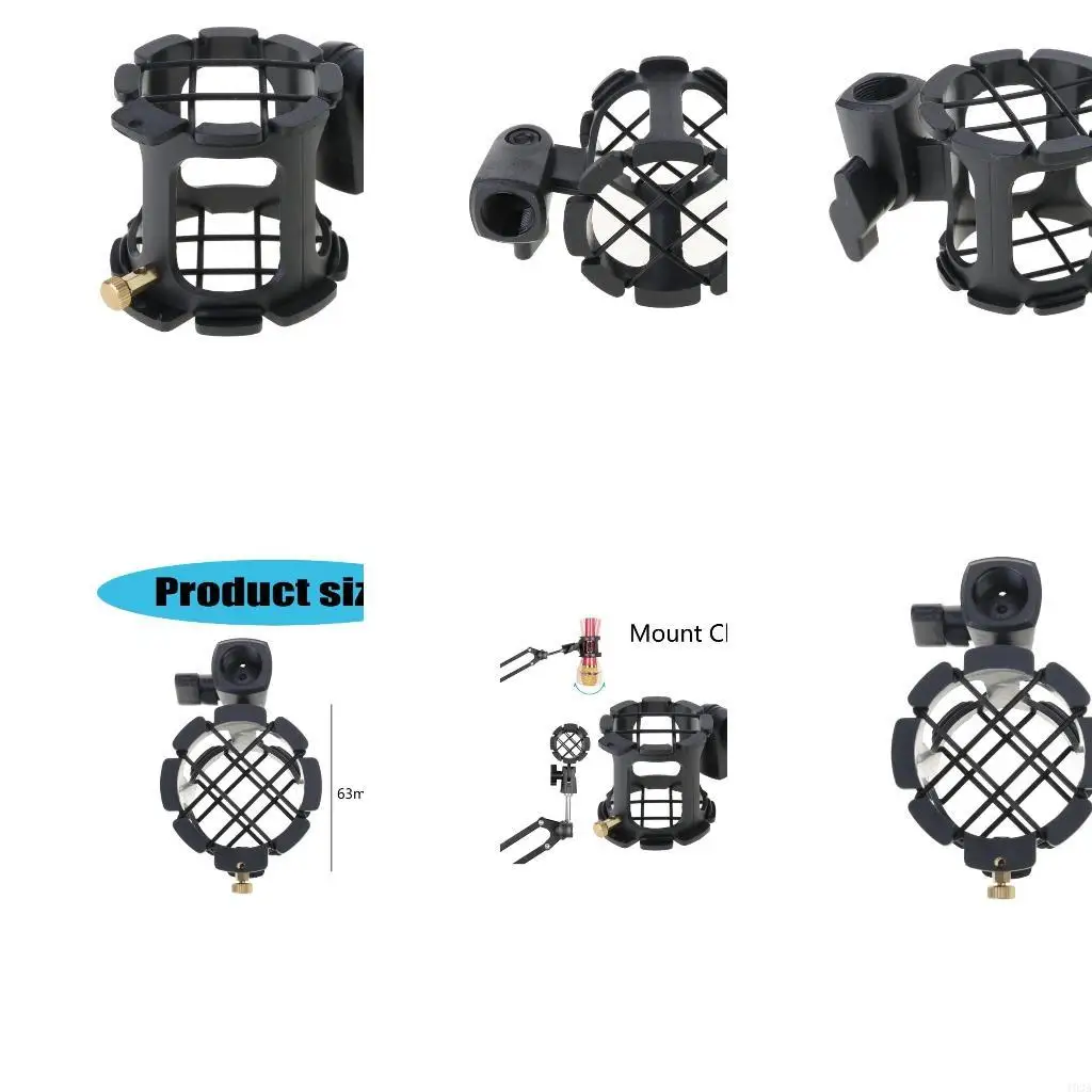 193A Microphone Shock Mount Clip Recording Studio Stand Holder for Condenser Mics