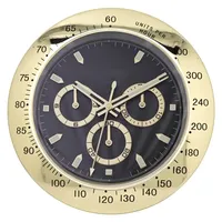 35CM Luxury Wall Clock Design Metal Art Large Digital Luminous Wall Watches Clock 3D Home Decor Living Room Decoration Clocks