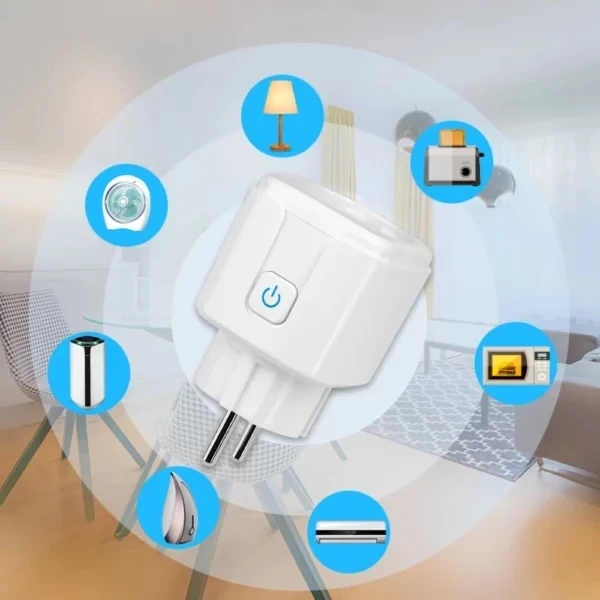 MiBoxer SWE01/SWK01 WiFi Smart Plug Max 16A Power Monitor Timing Function Works With Tuya Smart Life APP Alexa Google Home Voice