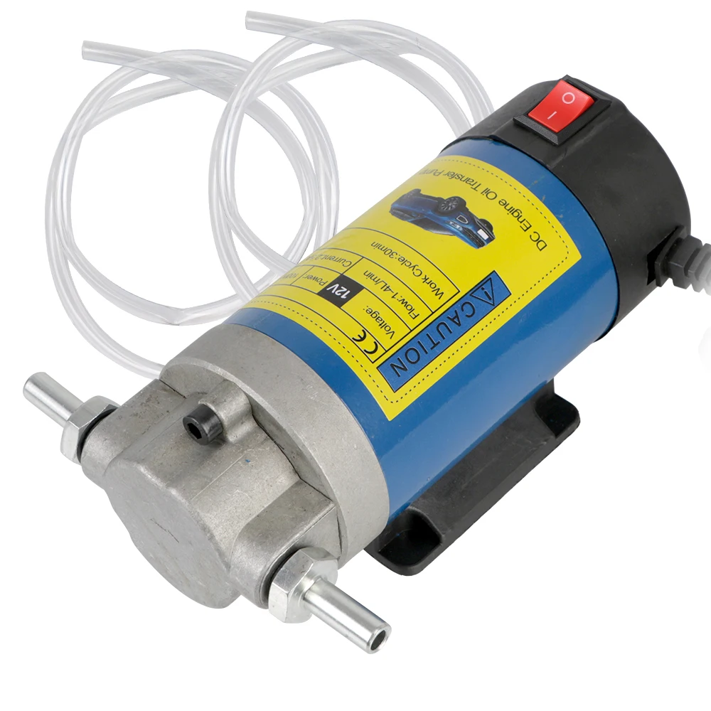 12V 1-4L/min Electric Scavenge Suction Transfer Change Pump Oil Transfer Pump Motor Oil Diesel Extractor Pump