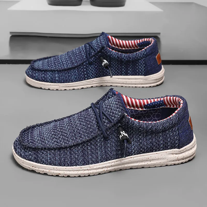 

Летние синие туфли для вождения, мужские лоферы большого размера 40–48, удобная дышащая повседневная обувь, мужские туфли на плоской подошве, zapatos para hombre