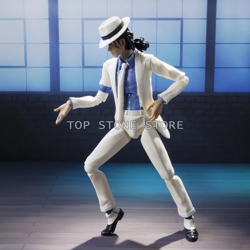 SHF Michael Jackson Action Figure Smooth Criminal Moonwalk Jackson Figures 16cm PVC Collection Movable Figurine Model Toys