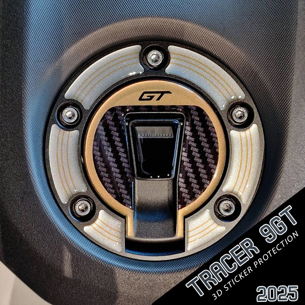 

For Tracer 9GT Tracer 9 GT 2025 Protective Stickers for Motorcycle Accessories Fuel Cover Stickers 3D Resin Protective Stickers