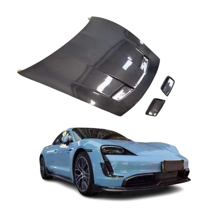 

Высококачественный карбоновый обвес в стиле B для Taycan: идеальная совместимость, капот, бампер, обновленная крышка двигателя