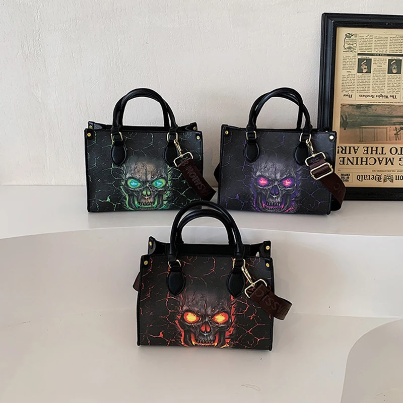 

Halloween Skull Crossbody Bag Digital Printed Women's Handbag