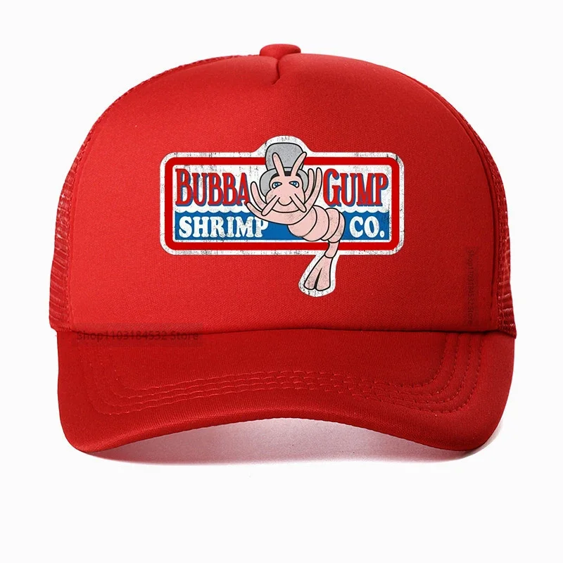 

Adjustable Bubba Gump Baseball Cap Shrimp Co. 3D printing Hat Forest Gump Breathable Mesh Hats shrimp Trucker Dad caps bone