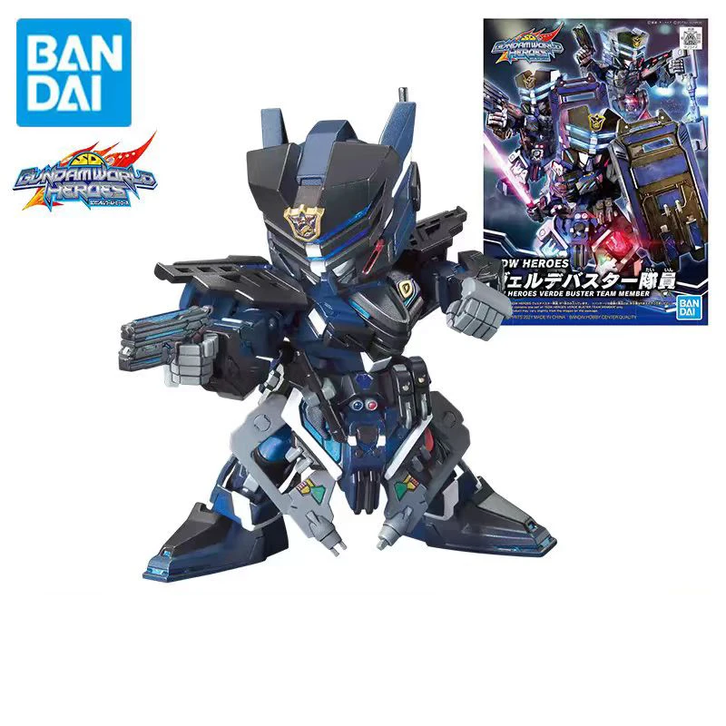 Bandai SDW GUNDAM Anime Figure SD GUNDAM WORLD HEROS 01-37 Action Figure Model Gift Toy Collection for Kids Animation Peripheral