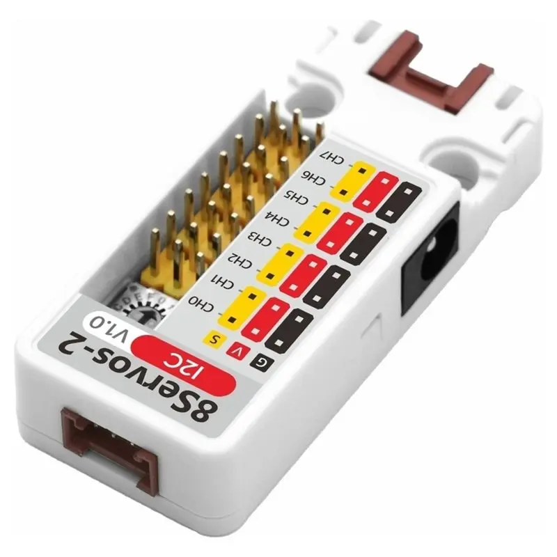 M11K-Unit 8-Channel Servo Cascade Control Unit I2C Communication Interface Unit 8Servos2-I2C STM32G031G8U6 Controller