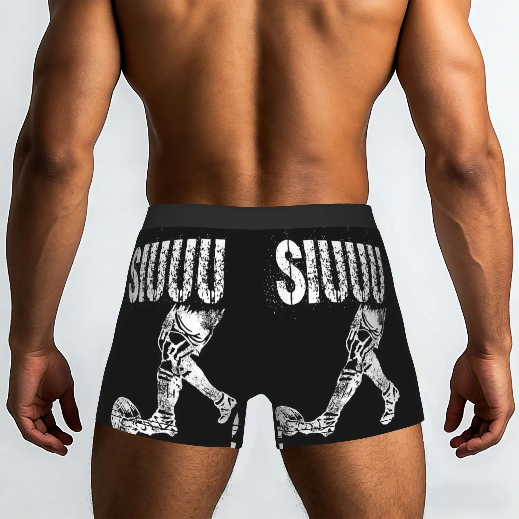 Funny Soccer Football Soccer Player Siuuu siuuu Underpants Homme Panties Male Underwear Comfortable Shorts Boxer Briefs