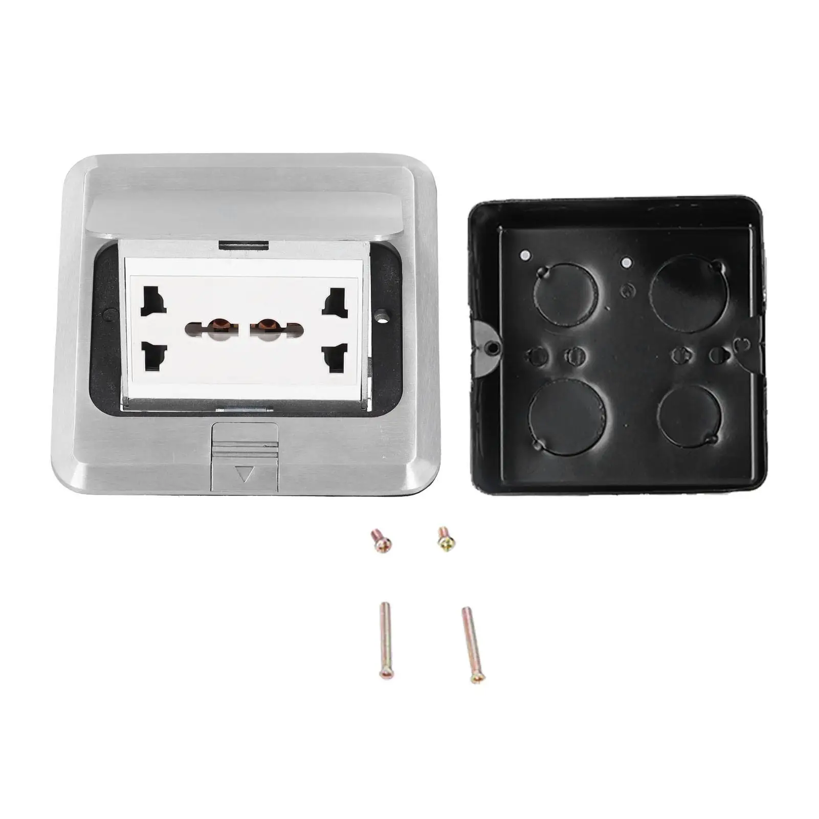 

Напольная розетка премиум-класса с 6 отверстиями, демпфирующая электрическая розетка из алюминиевого сплава, 13 А переменного тока, 250 В, Enchufe, встроенная конструкция