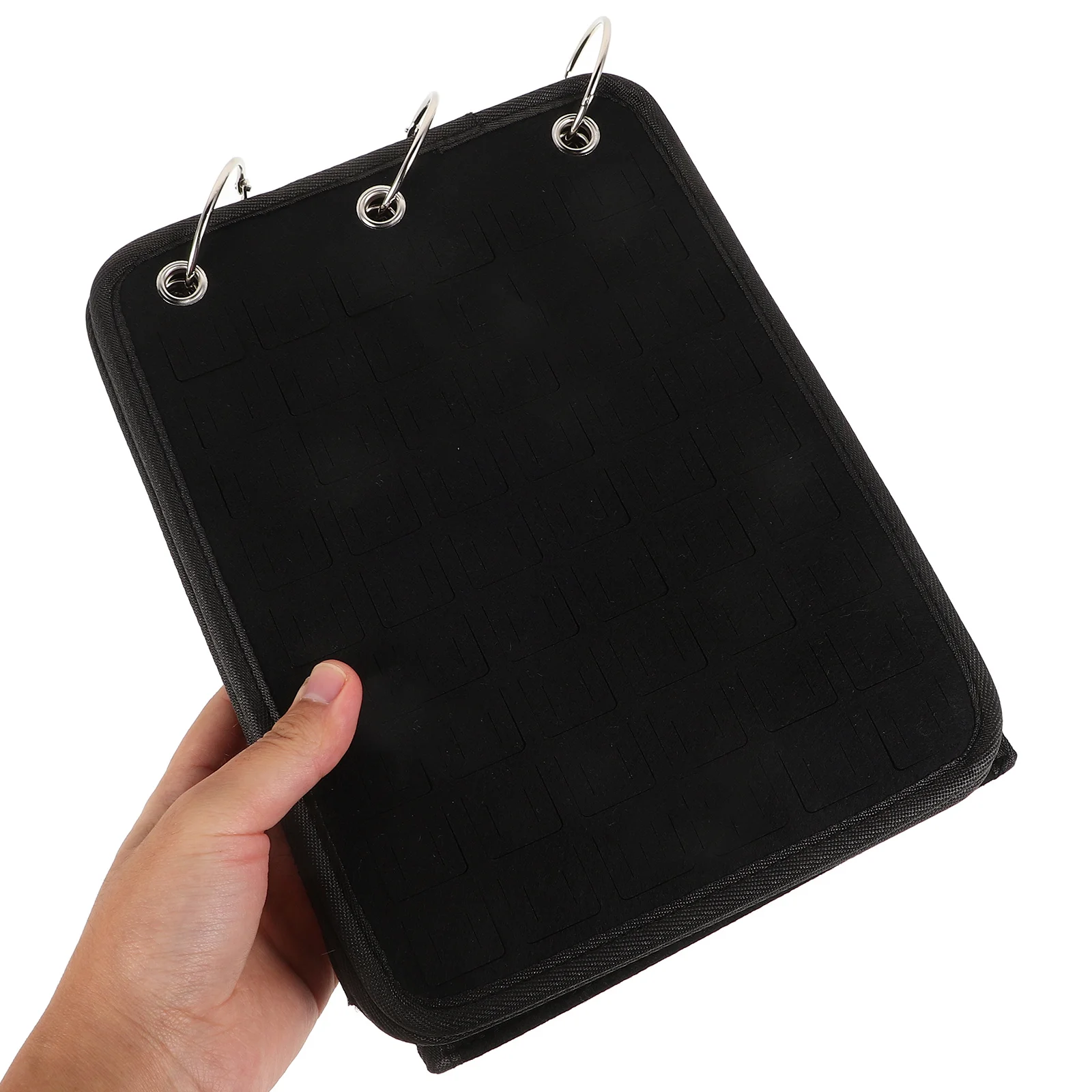 Shoe Charm Organizer Felt Storage Book Multifunctional Display Holder Transparent Cover Wall Hanging Tabletop Pin Display