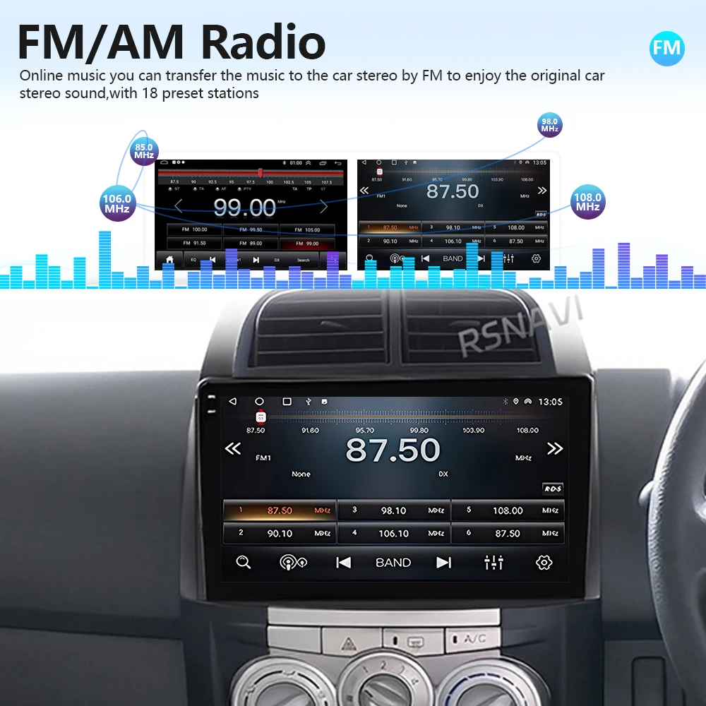 Android 16 For Toyota Passo Daihatsu Boon Sirion Subaru 2005 - 2013 Car Radio Multimedia GPS Player Carplay Auto Wheel Control view 6