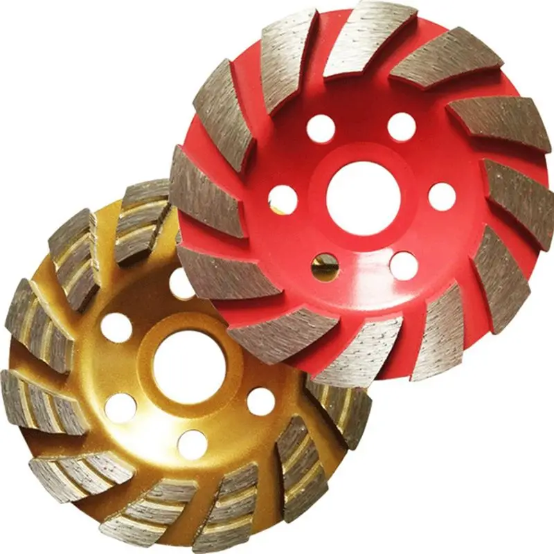 HOTA43T Diamond Angle Grinder Grinding Disc 100Mm Cement Stone Concrete Bowl Grinding Disc Cutting Disc Tool Durable Red
