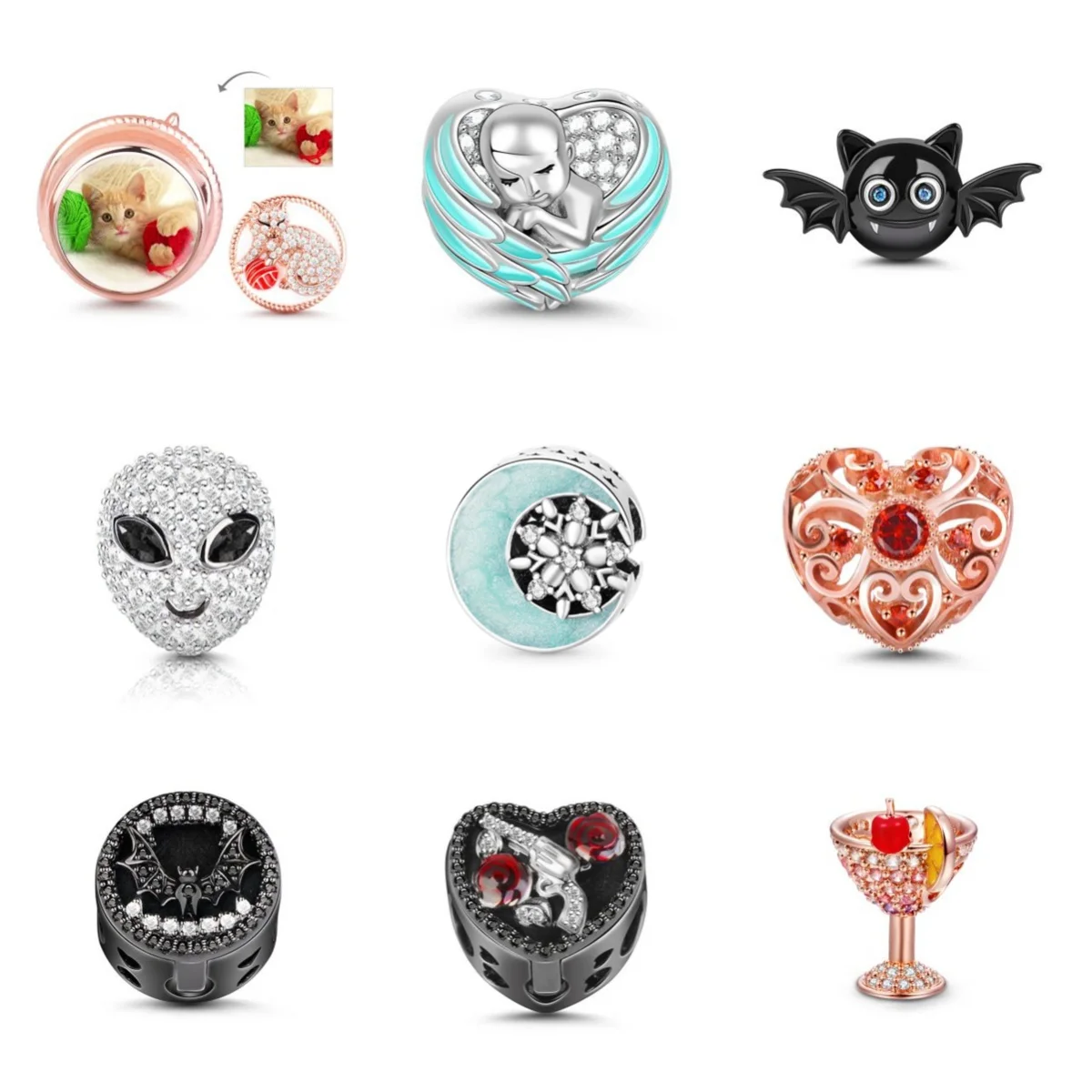 

2024 Bead Pendants In The Shape Of Little People And Animal StyleNovelty Uniqueness