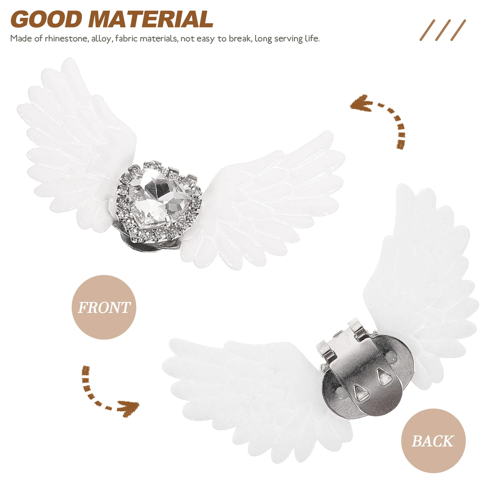 

1 Pair Heart Rhinestone Shoe Clips Crystal Decorative Buckles For Women Wedding Party Pumps Accessories