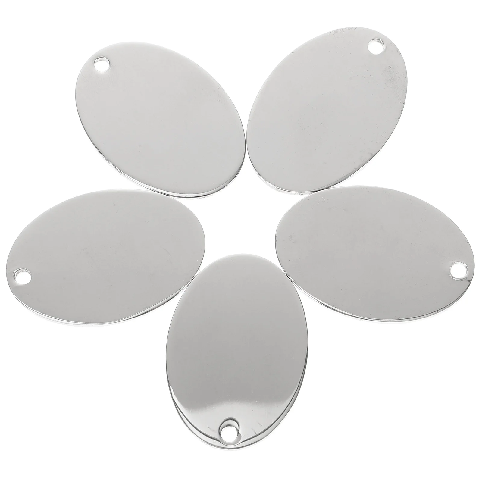 

10pcs Stainless Steel Dog Tags Blank Pet ID Labels for Dogs Cats Personalized Puppy Nameplates Small Animal Accessories Home