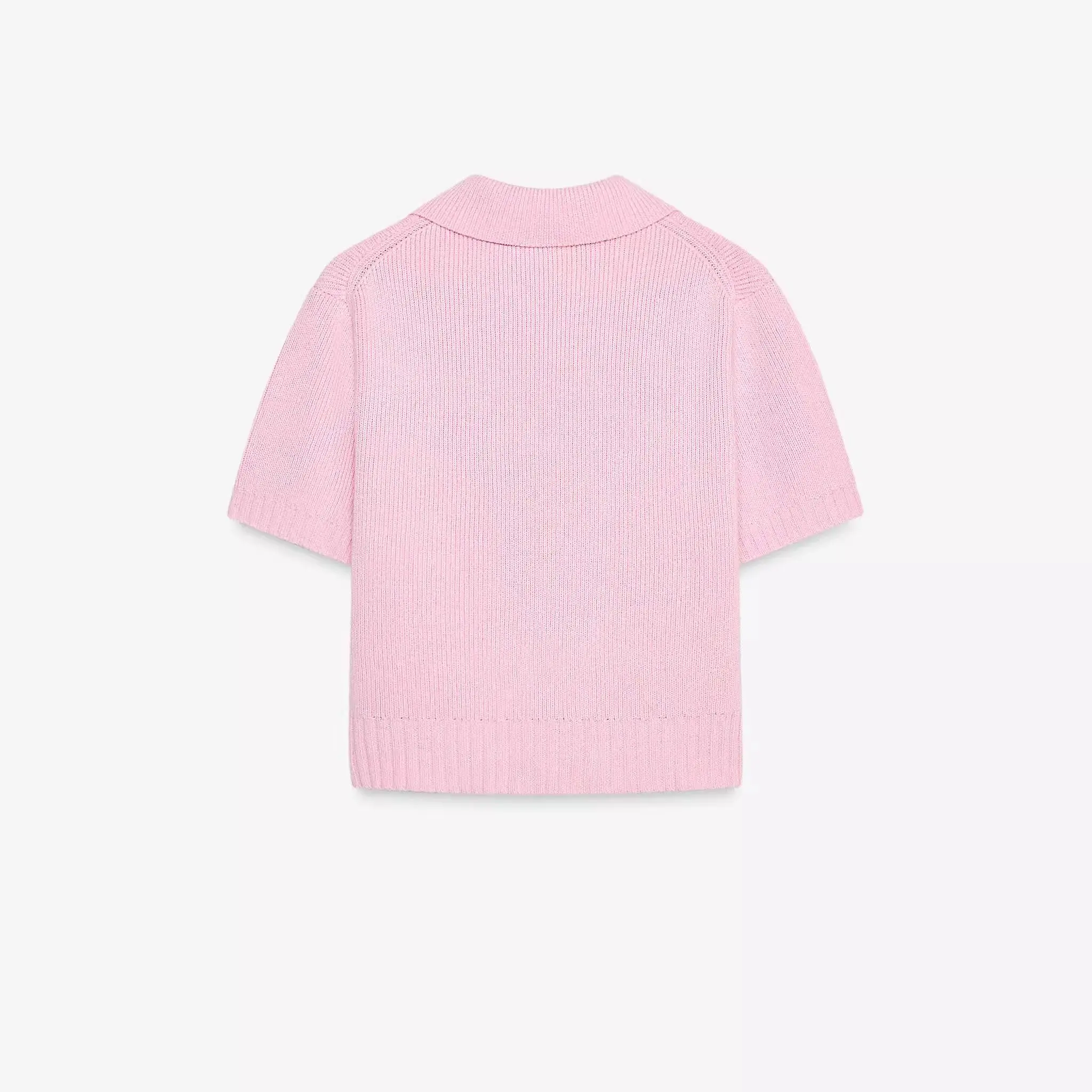 

Spring 2025 Women's Knitted ort Sve round Ne Top Knot Decoration Cute Sle Slim Fit Summer T-irt