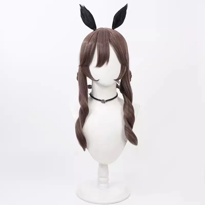 

2025 aaa Umamusume: Pretty Derby Gentildonna, парик для косплея с ушками, хвостом, термостойкие синтетические волосы, Хэллоуин, ролевая игра, вечеринка