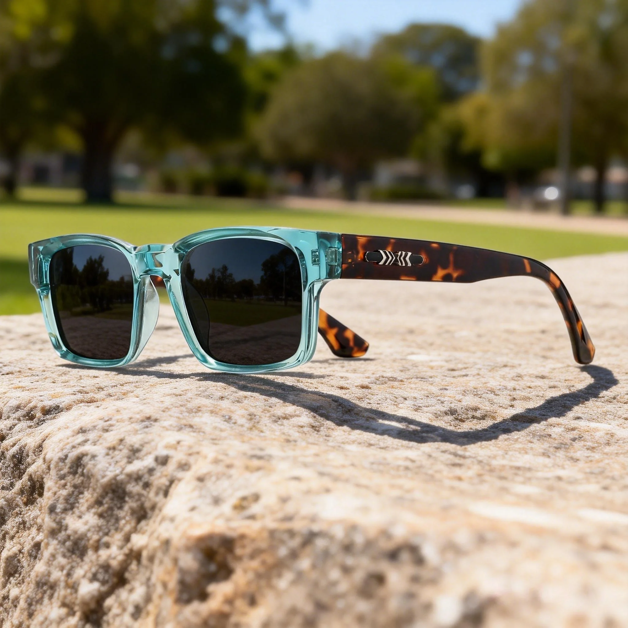 New Retro Punk Fashion Sunglasses Square Protective Frame Eyewear UV400 Unisex for Outdoor Adventures & Casual Style Glasses image 2