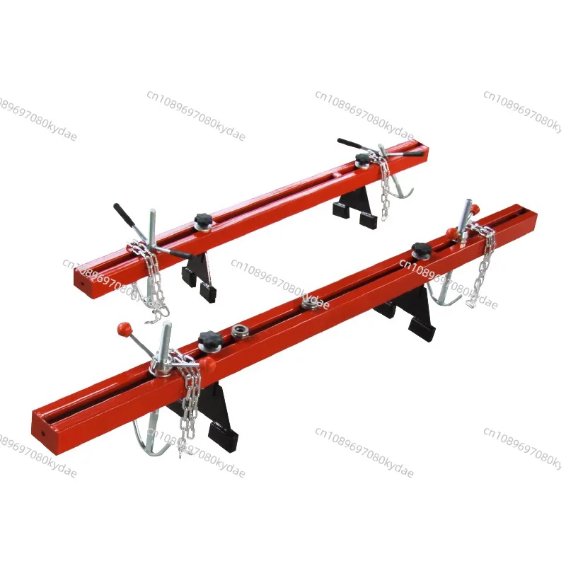 

Engine Support Crossbar 1100LBS / 500KG Load Capacity Adjustable Height with 2 Rotating Hoists 2 Heavy-Duty Steel Chains