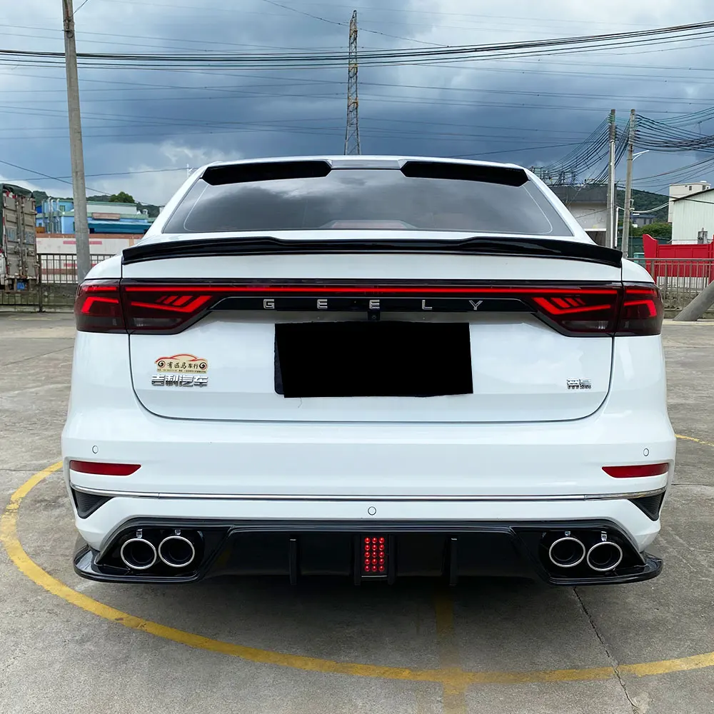 For Geely Emgrand Fourth Generation Proton S70 2022-2024 Rear Luggage Lid Spoiler Top Pressure Wing deflectors Wings ABS Automot