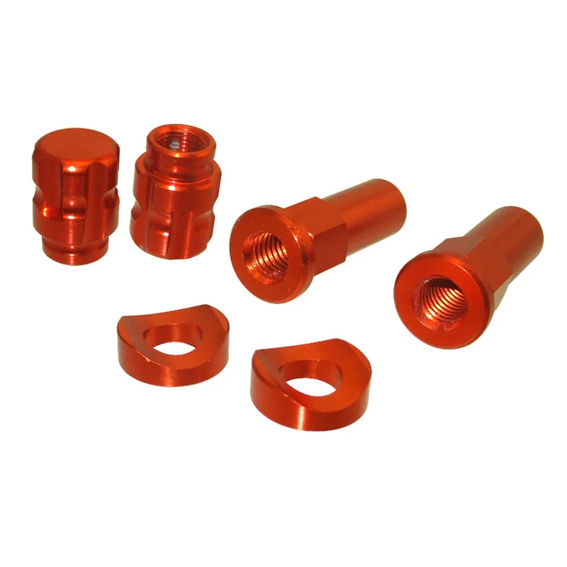 XLJOY نك الاطارات غطاء صمام ريم قفل الجوز يغطي لهوندا ياماها كاواساكي سوزوكي حفرة MX الترابية دراجة قبالة الطريق موتوكروس #6