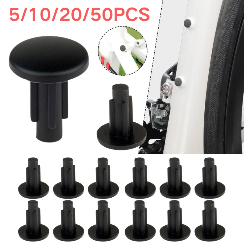 5/10/20/50PCS Bike Frame Dust Plug Waterproof Plastic Hole Cover Cap Cycling Frame Tube Stopper Bicycle Maintenance Spare Parts