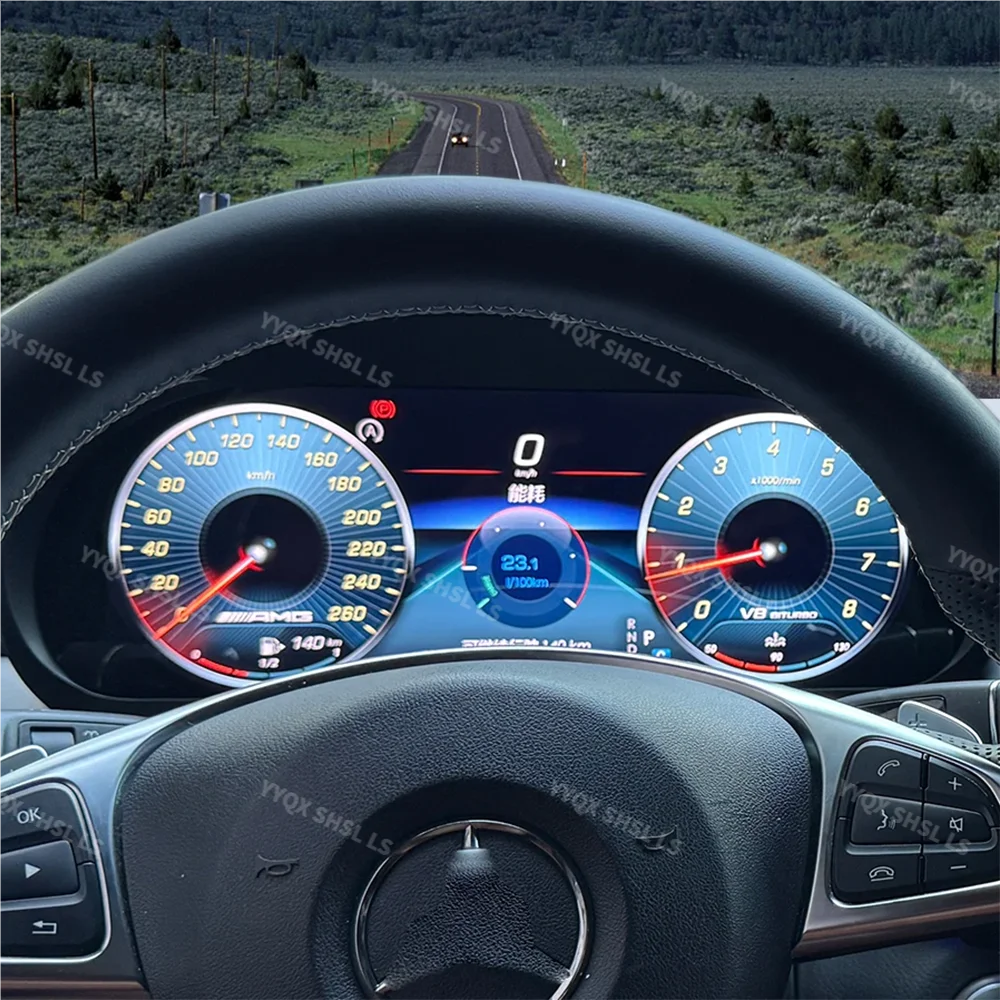 LSVirtual – cluster d'instruments CockPit pour mercedes-benz ML W166 GL X166 ML350 2012 – 2015, compteur de vitesse LCD, panneau de tableau de bord numérique