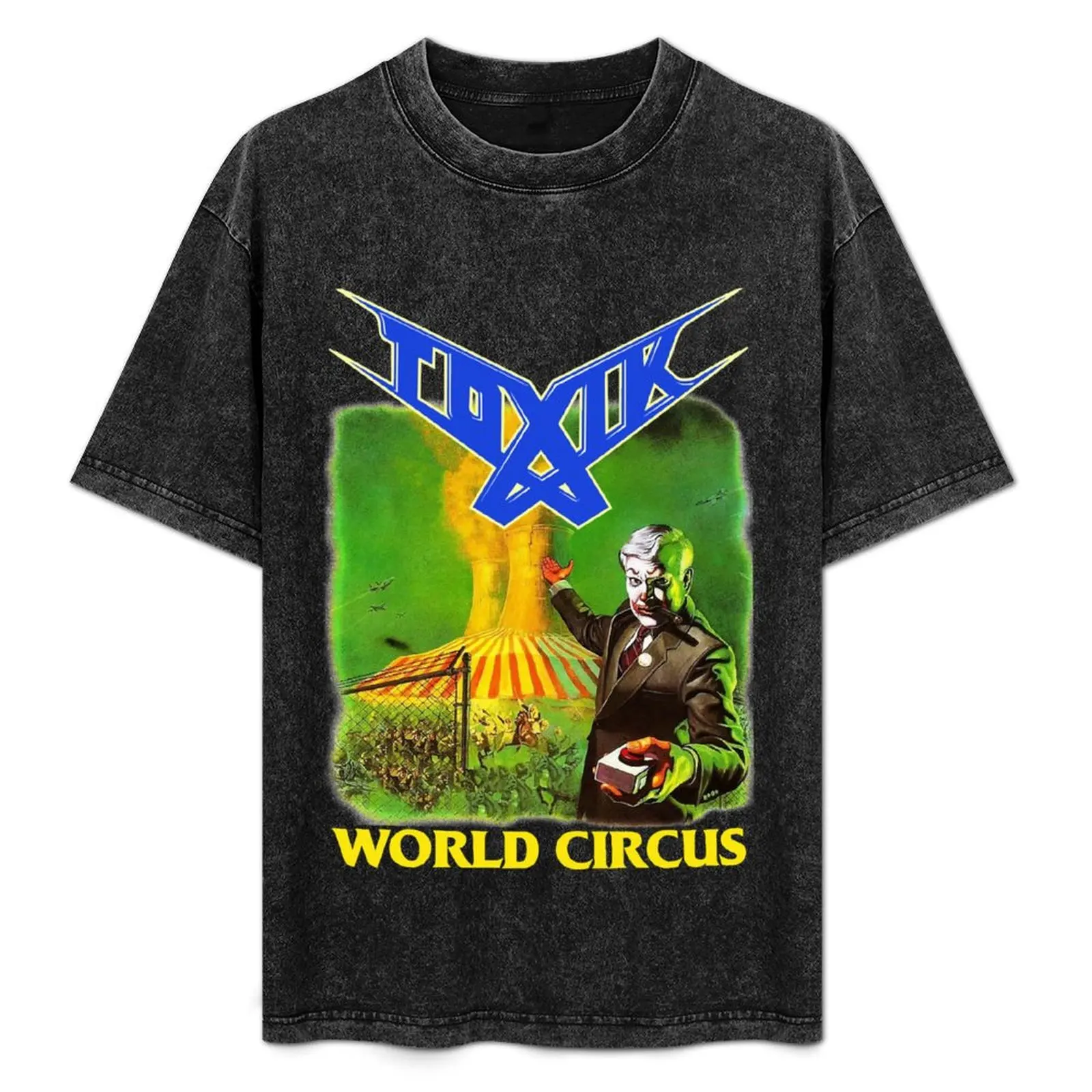 Camiseta con diseño del álbum World Circus de Toxik, camiseta deportiva ligera de secado rápido