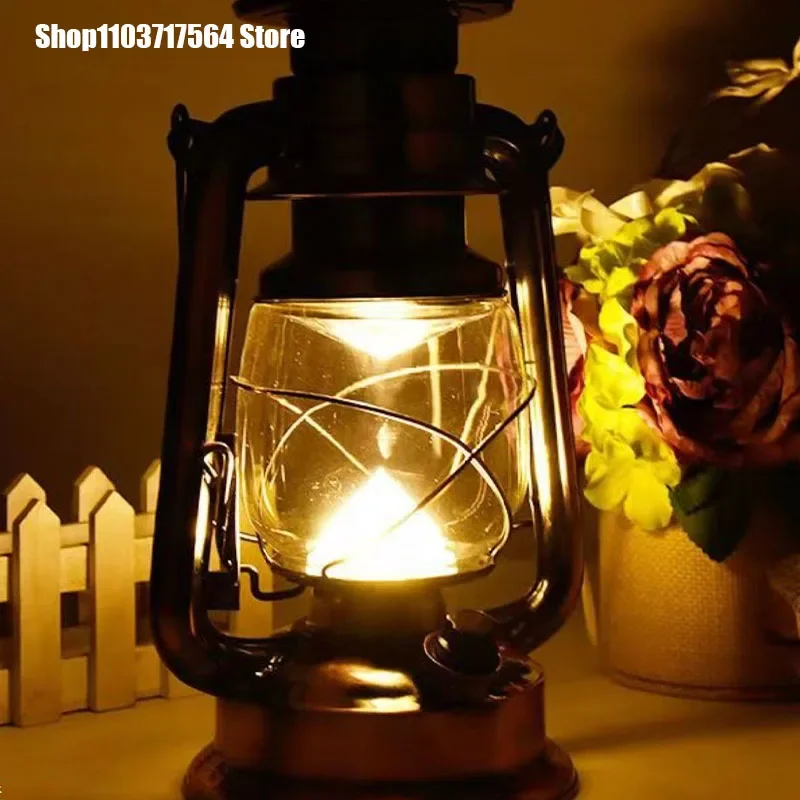 

Lamp Outdoor charging retro camp camping solar atmosphere lamp kerosene portable stall tent lamp horse lamp