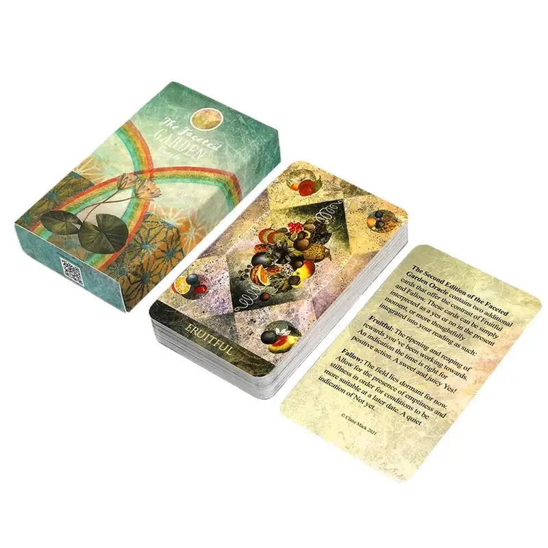 The Faceted Garden Oracle Second Edition Oracle Deck Divination Inspired By The Symbolism And Metaphor Of The Garden 52 Pcs Card