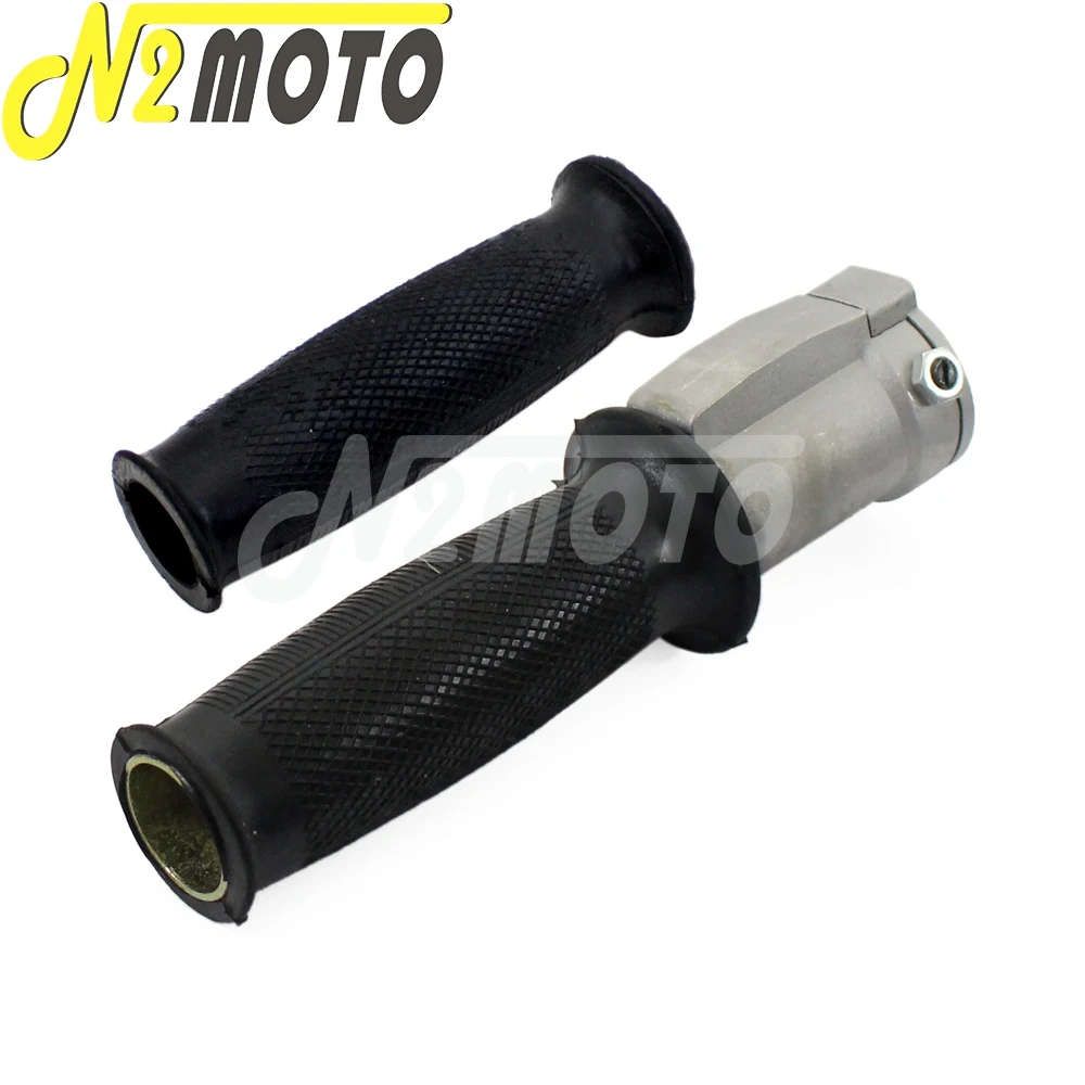 Motorcycle Left & Right Retro Throttle Grips Rubber Hand Grip Ural Sidecar Handlebar Control Kit For BMW R50 R1 R12 R71 M72 K750