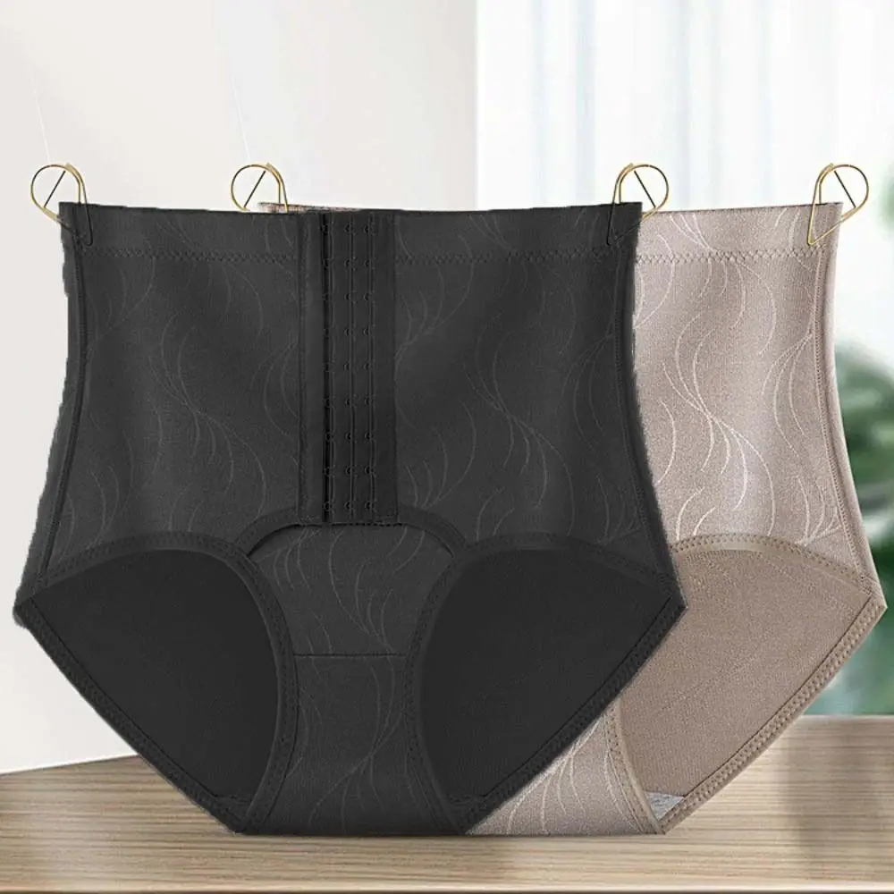

High Waist Postpartum Body Shapers Belly Contracting Tummy Control Slimming Buckle Shapers Underpants Briefs Butt Lifter Briefs