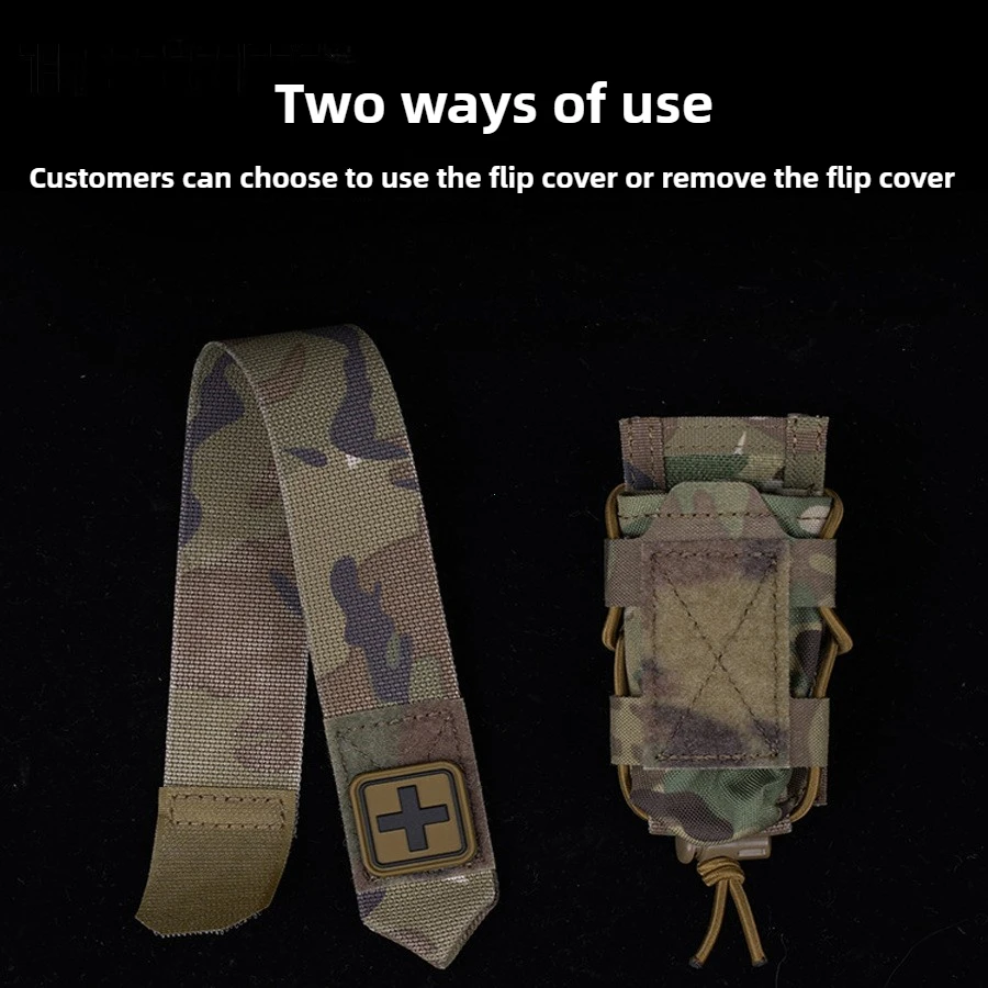 حامل عاصبة مولي IFAK TQ حامل الحقيبة الطبية التكتيكية الحافظة الإسعافات الأولية عبر التصحيح/الحبل العنقي مع عاصبة