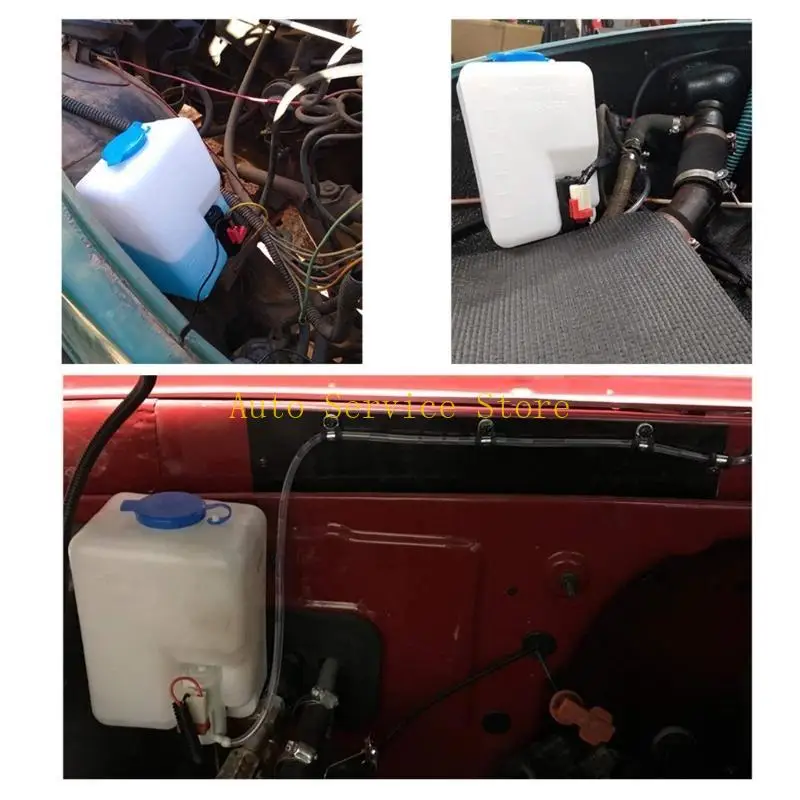 

462A 12V 1.5L Replacement Windshield with Jets Wiring Water Hose Accessory