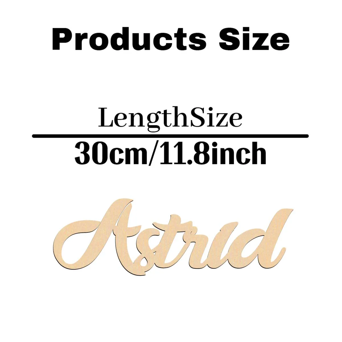 1 قطعة مثال مضحك Astild اسم مخصص علامة خشبية مقطوعة بالليزر لوحة خشبية مصنوعة يدوياً مع حروف مخطوطة أنيقة