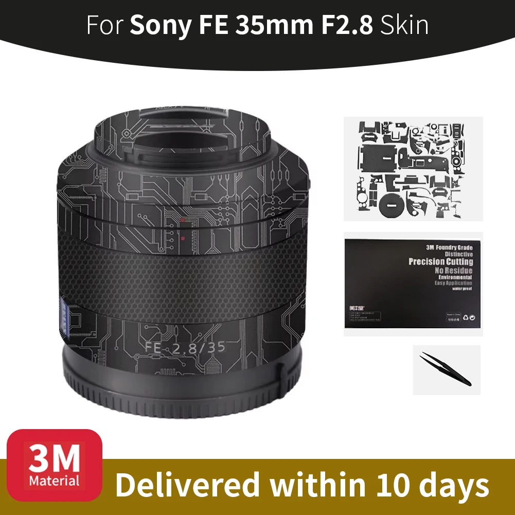

Для Sony 35 мм кожа Sony FE 35 мм F2.8 кожу объектива камеры против царапин наклейка на объектив камеры защитная пленка