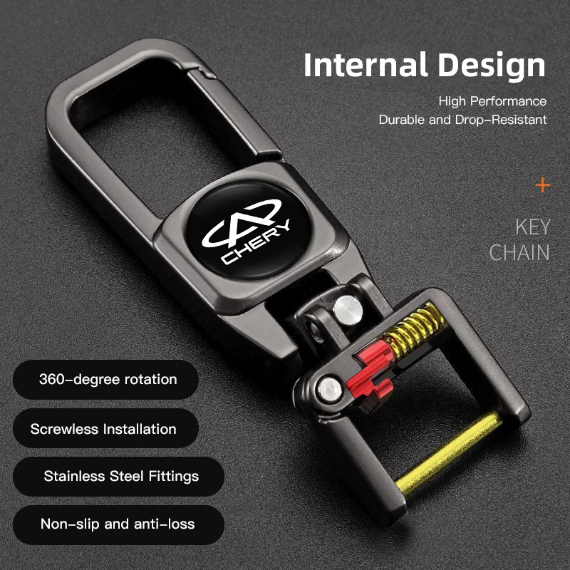 Metal 3D Emblem Key Fob Pendant Keyring For Omoda C5 Jaecoo J7 J8 J5 Styling Car Interior Decor Accessories